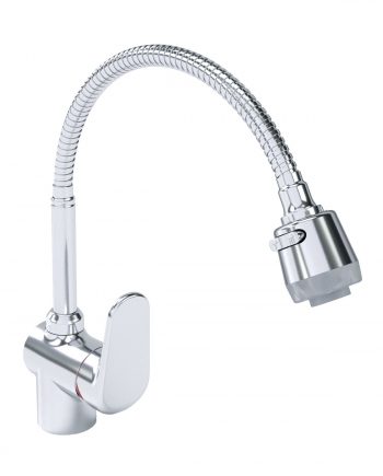 Однорычажный смеситель для кухни с изливом, оснащенным душевой головкой на гибком шланге SWES 1TKLN1