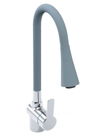 Однорычажный смеситель для кухни с изливом, оснащенным душевой головкой на гибком шланге 1