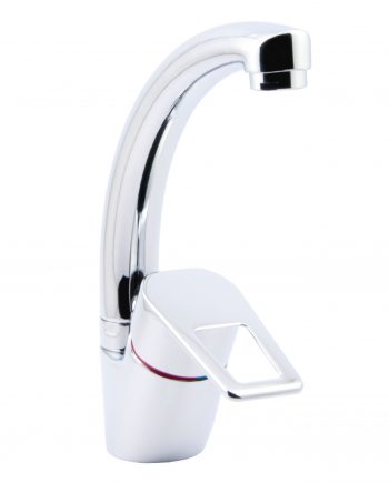 Однорычажный смеситель для раковины с коротким поворотным изливом 1