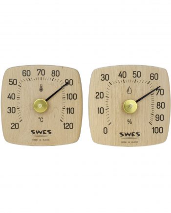 Термометр 20-120С+ гигрометр 0-100% биметалл открытый BO-235-001 ольха SWES