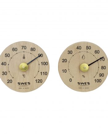 Термометр 20-120С+ гигрометр 0-100% биметалл открытый BO-240-002 ольха SWES